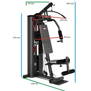 Banco de pesas BH Fitness Multigym Plus G112B negro - Tactic Bikes