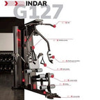 BH Fitness Fitness Banco de pesas multiestación Indar G127 Semiprofesional - Tactic Bikes