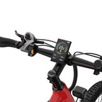 Bicicleta de montaña eléctrica Duotts E29 - Motor Bafang de 250 W, batería de 48 V y 13,5 Ah, suspensión total, neumáticos de 27,5 pulgadas, frenos hidráulicos, color rojo y negro - Tactic Bikes