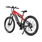Bicicleta eléctrica Duotts E29 , color negro y rojo, ruedas de 27,5 pulgadas, asistencia eléctrica, autonomía de 90 km, cambios Shimano, frenos hidráulicos, bicicleta de montaña eléctrica. - Tactic Bikes