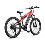 Bicicleta eléctrica Duotts E29 , color negro y rojo, ruedas de 27,5 pulgadas, asistencia eléctrica, autonomía de 90 km, cambios Shimano, frenos hidráulicos, bicicleta de montaña eléctrica. - Tactic Bikes