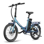 Bicicleta eléctrica Fafrees F20 Lasting City Bike, sensor de par, 36 V, 250 W, 18,2 Ah, color verde azulado radiante - Tactic Bikes
