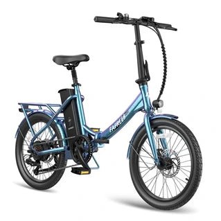 Bicicleta eléctrica Fafrees F20 Lasting City Bike, sensor de par, 36 V, 250 W, 18,2 Ah, color verde azulado radiante - Tactic Bikes