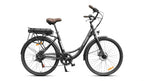 Bicicleta eléctrica Scooty CITY 26 PLUS negra para adultos con asistencia eléctrica y batería extraíble - Tactic Bikes