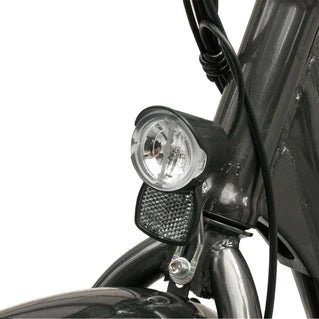 Bicicleta eléctrica Scooty CITY 26 PLUS negra para adultos con asistencia eléctrica y batería extraíble - Tactic Bikes