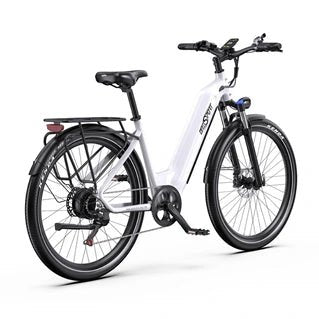 Bicicleta eléctrica urbana OneSport OT05, 250 W, 36 V, 18,2 Ah, velocidad máxima de 25 km/h, 27,5 pulgadas, aplicación inteligente - Tactic Bikes