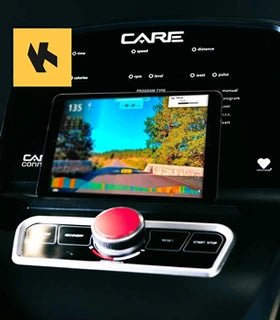 Bicicleta estática Care - Autoalimentada - PERFORMER LED - Ergómetro conectado - Tactic Bikes