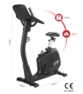 Bicicleta estática Care - Autoalimentada - PERFORMER LED - Ergómetro conectado - Tactic Bikes