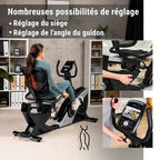 Bicicleta estática semirreclinada Hop - Sport HS - 070L Helix con Bluetooth y aplicación, 16 niveles de resistencia, volante de inercia de 18,5 kg, asiento ajustable y ordenador. - Tactic Bikes