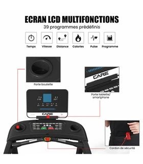 Cinta de correr Care Treadmill Professional - 24 km/h - ZEPHYR - Tactic Bikes