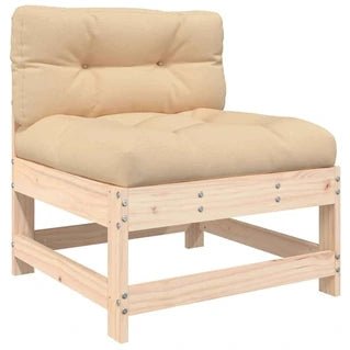 Conjunto de muebles de jardín vidaXL, conjunto modular de muebles de jardín de madera maciza, beige, 8 piezas x 62 x 70,5 cm, para 8 personas - Tactic Bikes