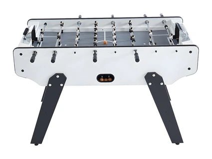 Futbolín de estilo industrial Vente - Unique en MDF - An. 153 x Pr. 77,6 x Al. 96 cm - Blanco - SUAREZ - Tactic Bikes