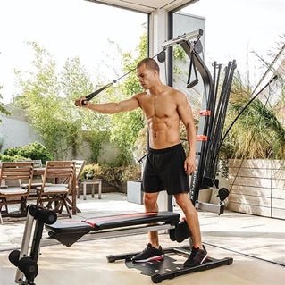 Máquina de entrenamiento de fuerza Bowflex PR1000 con barras de resistencia de 95 kg para entrenamiento con pesas y gimnasio en casa - Tactic Bikes