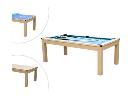 Mesa de billar y ping - pong convertible Vente - Unique - BALTHAZAR - 213*112*81,5 cm - Azul - Tactic Bikes