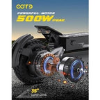 Patinete eléctrico genérico OOTD T10 - Patinete eléctrico plegable - Batería de 48 V y 13,5 Ah - Velocidad máxima de 55 km/h - Ruedas de 11" - Motor de 900 W - Autonomía de 45 km - Tactic Bikes