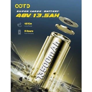 Patinete eléctrico genérico OOTD T10 - Patinete eléctrico plegable - Batería de 48 V y 13,5 Ah - Velocidad máxima de 55 km/h - Ruedas de 11" - Motor de 900 W - Autonomía de 45 km - Tactic Bikes