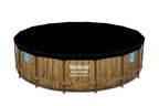 Piscina tubular HILO Concept Usine , elevada, efecto ratán marrón, 4,88 x 1,22 m - Tactic Bikes