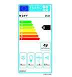 Secadora de ropa con bomba de calor Novy, campana decorativa de pared de 90 cm, 57 dB, 423 m³/h, acero inoxidable, 6510 - Tactic Bikes