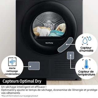 Secadora Samsung DV90DB7845GE con bomba de calor blanca - Tactic Bikes